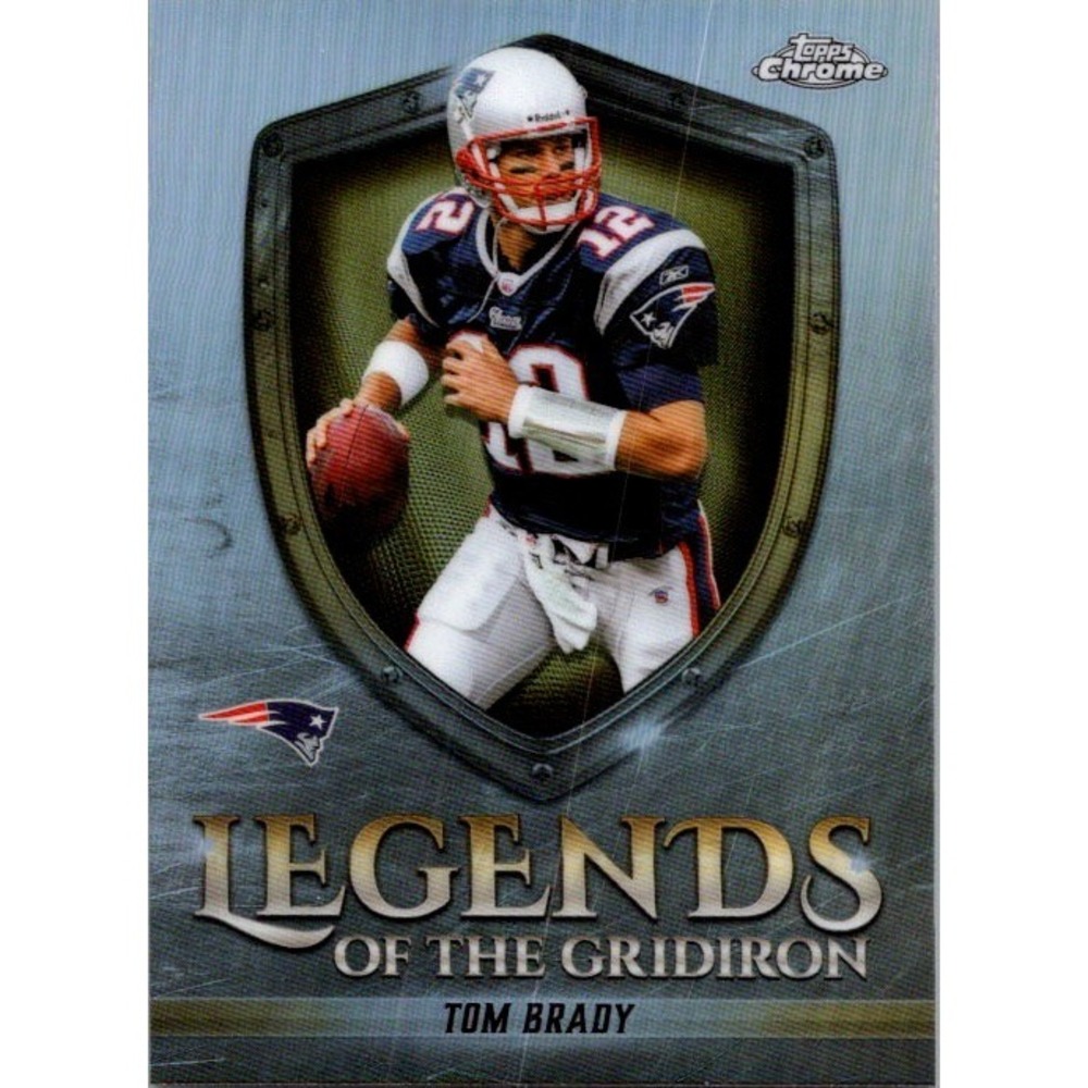 2025 Topps Chrome #LOG-9 Tom Brady Legends of the Gridiron Refractor Patriots